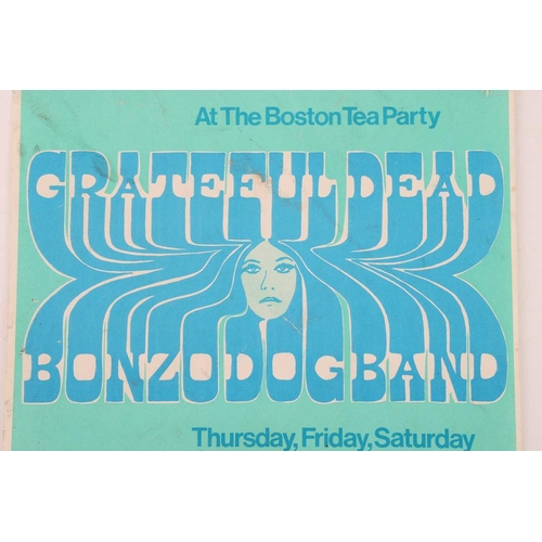 327 - An original first-printing concert handbill for Grateful Dead / Bonzo Dog Band at 'The Boston Tea Pa... 