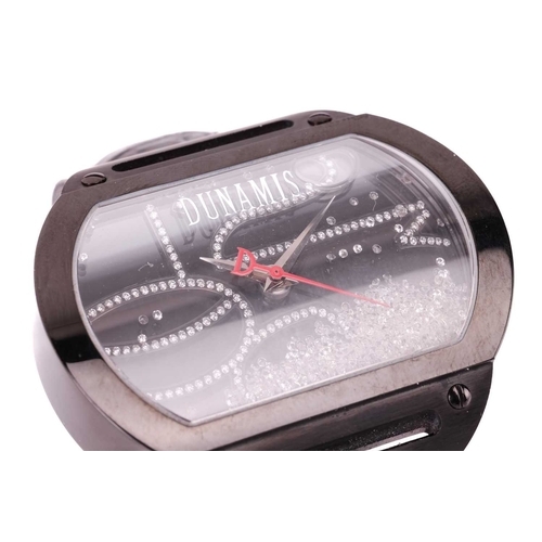 150 - A Dunamis Spartan Diamond PVD wristwatch. Serial: D0010 Case Material: Steel PVD Case diameter: 50mm... 