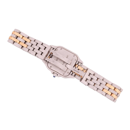 181 - A Cartier Two Gold Row Panthere Watch reference 1120 Model: 1120 Serial: 643537UF Case Material: Ste... 