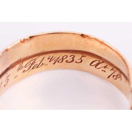 2 - A William IV mourning ring for Francis Basset, 1st Baron de Dunstanville, of wrap-around serpent for... 