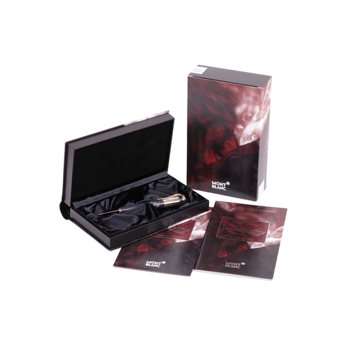 189 - Montblanc - a Charles Dickens ballpoint pen from the Writer's Edition collection, tapered barrel in ... 