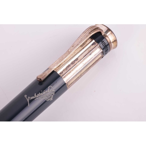 189 - Montblanc - a Charles Dickens ballpoint pen from the Writer's Edition collection, tapered barrel in ... 