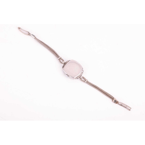 192 - A diamond-set ladies cocktail wristwatch by Winsor, featuring a mechanical hand-wound movement in a ... 