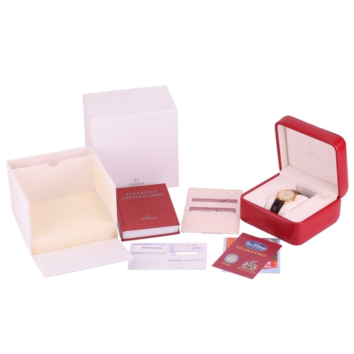 200 - An unworn Omega De Ville 18ct gold dress watch Model: 4610.30.02 Serial: 59730647 Year: 2008 Approx ... 