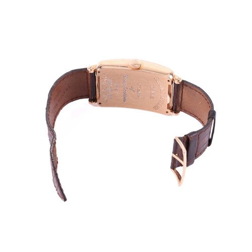 210 - A Franck Muller Long Island 18ct rose gold wristwatch. Model: 1200 S6 GG Long Island Serial: No 121 ... 