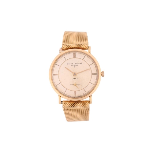 211 - A Baume & Mercier Geneve 18ct gold dress watch. Model: 3568 Serial: 147653 Case Material: 18ct gold ... 