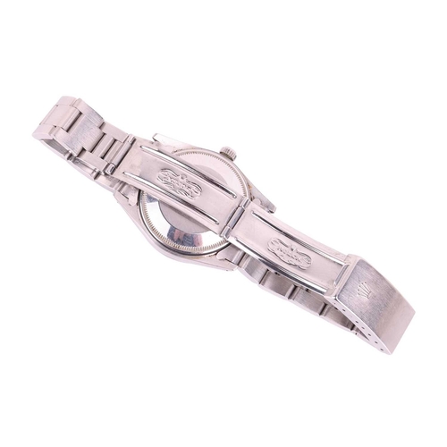 219 - A Rolex Oyster Perpetual Date with black dial wristwatch Ref: 15000 Model: 15000 Serial: 7157952 Yea... 