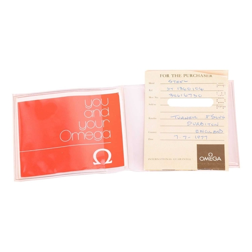 223 - An Omega Geneve Date mechanical watch. Model: 136.0104 Serial: 38676730 Year: 1977 Case Material: St... 