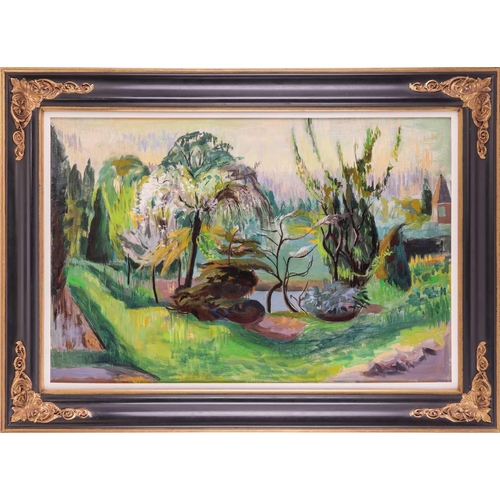 101 - † Phyllis Bray (1911-1991), landscape, oil on canvas, 61 x 91cm, framed 83 cm x 103 cm.