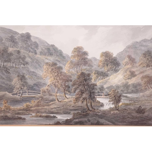 113 - Attributed to Reverend John Swete (c1752 - 1821), Ilford Bridge, Linton, Devon, unsigned, watercolou... 