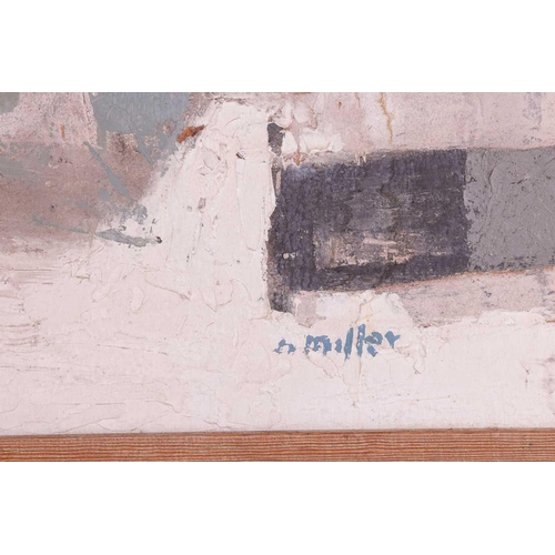 119 - † Norman Miller (1926 - 2013), Two Children in Buildings (1964), signed 'N Miller' (lower right), oi... 