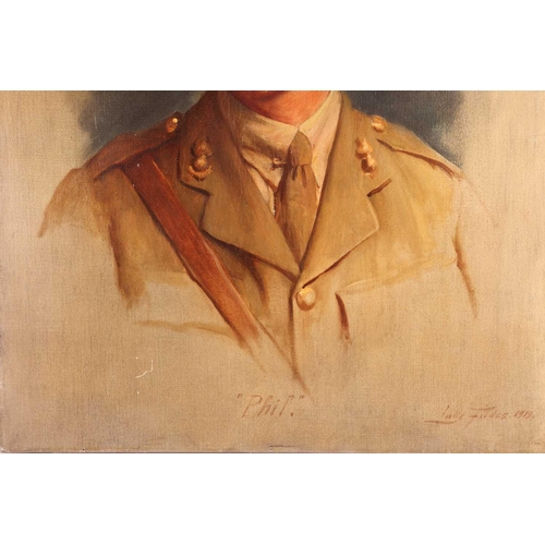 12 - Samuel Luke Fildes RA (1843-1927) British, 'Phil', head and shoulders portrait of a WWI soldier, sig... 