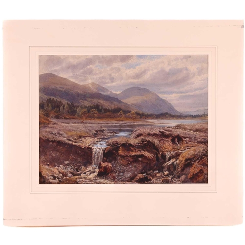 122 - Gertrude Martineau (1840-1924), Loch Gaun, near Aviemore, signed and dated 'G. Martineau 1892' (lowe... 