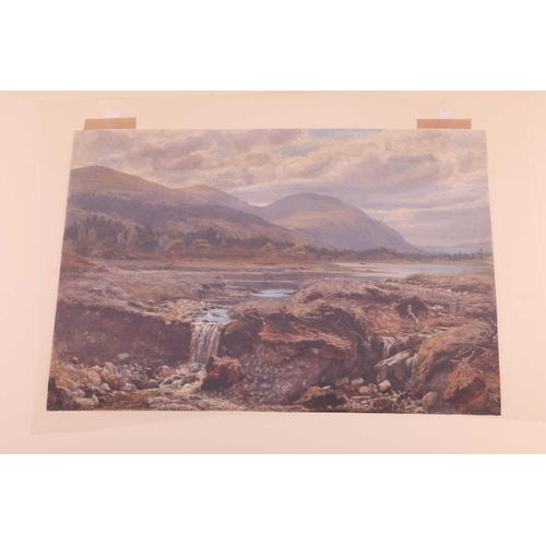122 - Gertrude Martineau (1840-1924), Loch Gaun, near Aviemore, signed and dated 'G. Martineau 1892' (lowe... 