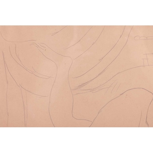 153 - † Duncan Grant (1885-1978), 'Study for Venus and Adonis', pencil, 20.3 cm x 33 cm, framed and glazed... 