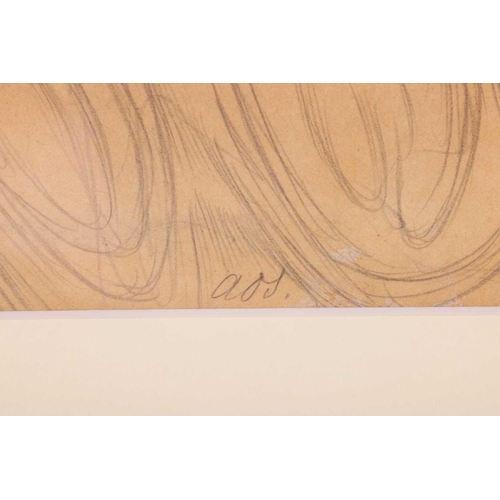 155 - † Austin Osman Spare (1886-1956), British, Figures, c. 1937, signed 'aos.' twice (bottom), pencil, i... 