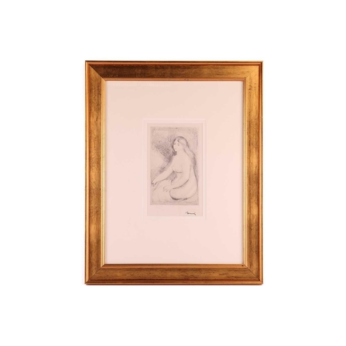 156 - After Pierre-Auguste Renoir (French, 1841 - 1919), 'Baigneuse Assise', stamped signature to the marg... 