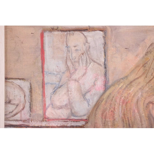 168 - † Peter Samuelson (1912-1996), 'Lucy Pratt the Painter', oil on board, signed and dated 1994, 35.5 c... 