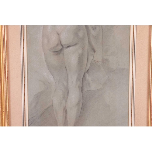 173 - Charles-Andre van Loo (French, 1705 - 1765), Standing female nude, inscribed 'Van Loo fec.' in penci... 
