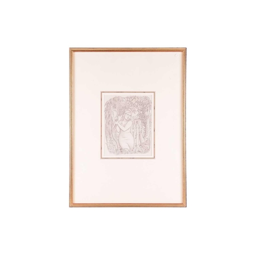 183 - † Norman Neasom RWS (1915-2010), 'Lady Chatterley', pencil on paper, signed to lower right corner, 2... 