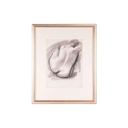 185 - † Frank Dobson (1886-1963), Female Nude, signed and dated in pencil 'Frank Dobson/ 50', charcoal on ... 