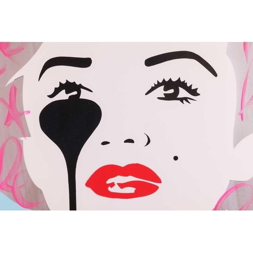 202 - † Pure Evil (b.1968), The Last Marilyn, signed and numbered 1/1 in pencil, hand embellished screenpr... 