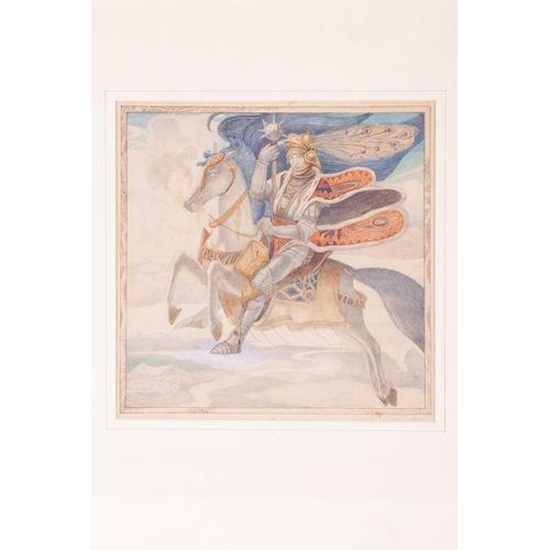 206 - Cecile Walton (1891-1956), The Prince on the Grey Seer-Horse, signed in ink 'Cecile Walton' (lower r... 