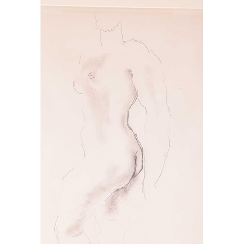 208 - † Frank Dobson (1886-1963), Standing Nude, signed 'Frank Dobson' (lower right), chalk on paper, 50 c... 