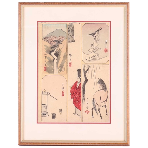 212 - Tsukioka Yoshitoshi (1839-1892), three woodblock prints (yukiyo-e), from 36 Ghosts (1890), comprisin... 