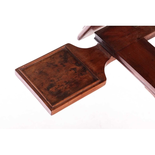 229 - A George IV mahogany Architect's Table, the rectangular adjustable slope top with moulded edge, book... 