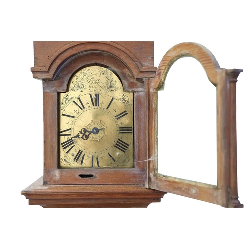 242 - Thomas Broderick, Kirton, (Lincolnshire) An 18th-century 30-hour long case alarm clock with a single... 
