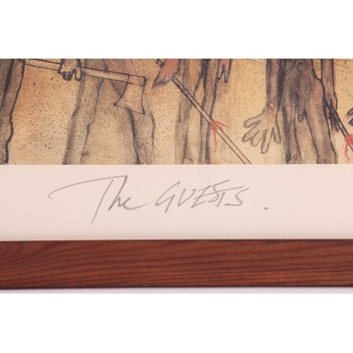 25 - † Ralph Steadman (b. 1936), The Guests, inscribed, signed and dated in pencil 'Ralph Steadman '98' (... 