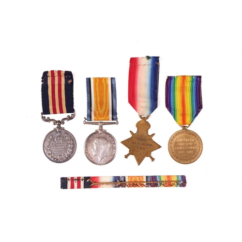 269 - A WWI medal group named to 109998 Driver Reginald Howard RFA, comprising 1914-1918 Campaign Medal, V... 