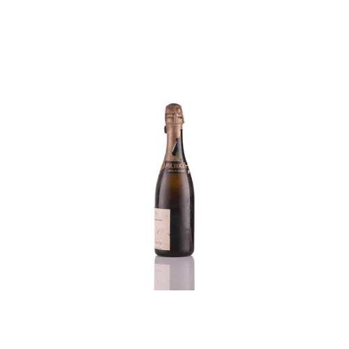 277 - A Half Bottle of Pol Roger Extra Cuvee Reserve Champagne, 1947 Damage to lower part of foil/soiled l... 