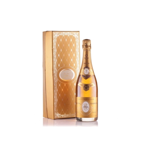 278 - A Bottle of Louis Roederer Cristal Champagne, 1986 Cellar in Surrey Damage to Box