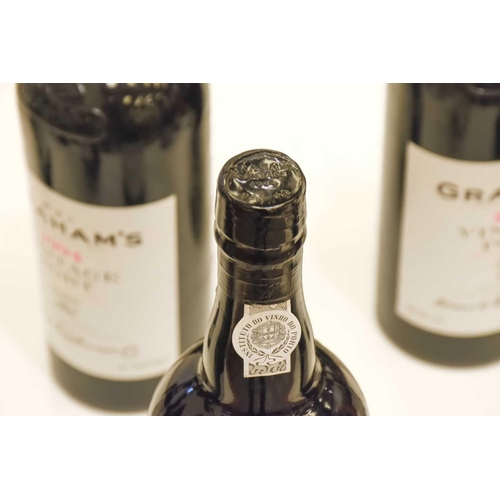 283 - Eleven Bottles of Graham's Vintage Port, 1994, OWC Cellar in Blackheath Into Neck