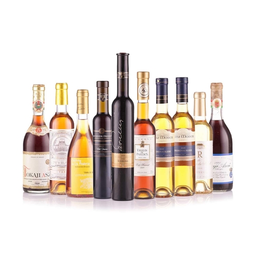 285 - 10 Bottles of sweet wine to include, Tokaji Aszu 5 Puttonyos 1979, 500ml, Tokaji Aszu 5 Puttonyos 19... 