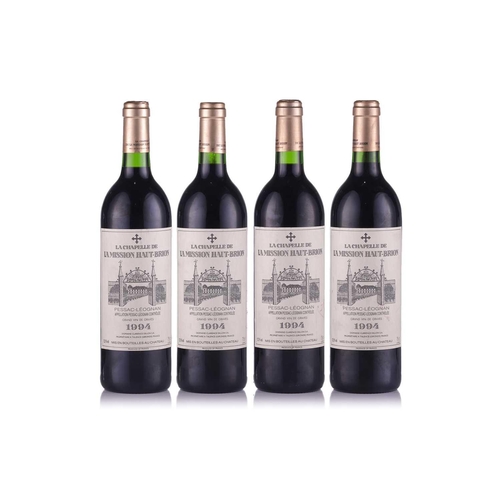 286 - Four Bottles of La Chapelle La Mission Haut Brion Pessac Leognan, 1994 Qty: (4) Private Cellar in Ha... 