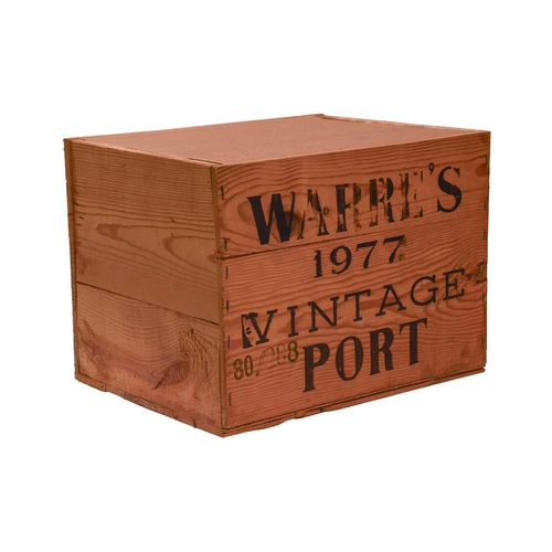 290 - One Case of Warres Vintage Port, 1977, OWC, (12 Bottles) Cellar in Berkshire Into Neck