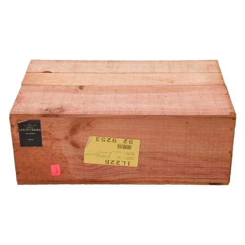 291 - One Case of Chateau Lynch Bages 5eme Grand Cru Classe Pauillac, 1989, OWC,(12 bottles) Cellar in Ber... 