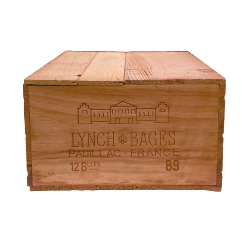 291 - One Case of Chateau Lynch Bages 5eme Grand Cru Classe Pauillac, 1989, OWC,(12 bottles) Cellar in Ber... 