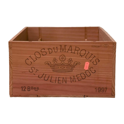 298 - Four Bottles of Clos Du Marquis Saint Julien, 1997, 1 x Chateau Palmer 3eme Grand Cru Classe Margaux... 