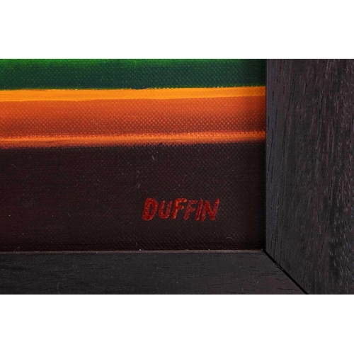 30 - † John Duffin (b.1965), Serious Snooker, signed 'Duffin' (lower right) and inscribed verso, oil on c... 