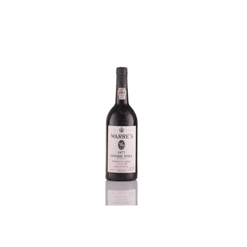 302 - Twelve Bottles of Warre's Vintage Port, 1977, OWC Cellar in Blackheath Into Neck/High Shoulder, slig... 