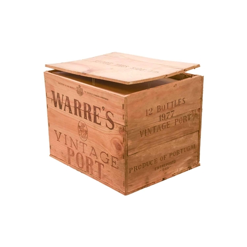 302 - Twelve Bottles of Warre's Vintage Port, 1977, OWC Cellar in Blackheath Into Neck/High Shoulder, slig... 