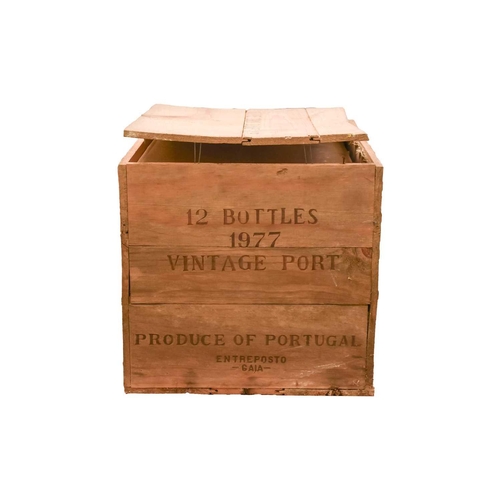 302 - Twelve Bottles of Warre's Vintage Port, 1977, OWC Cellar in Blackheath Into Neck/High Shoulder, slig... 