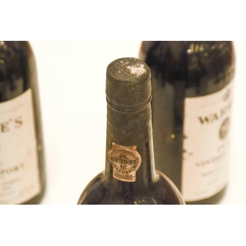 302 - Twelve Bottles of Warre's Vintage Port, 1977, OWC Cellar in Blackheath Into Neck/High Shoulder, slig... 