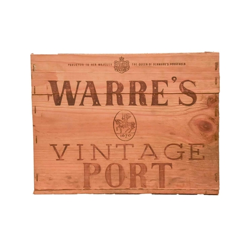 302 - Twelve Bottles of Warre's Vintage Port, 1977, OWC Cellar in Blackheath Into Neck/High Shoulder, slig... 