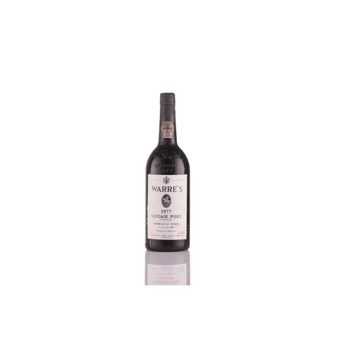 302 - Twelve Bottles of Warre's Vintage Port, 1977, OWC Cellar in Blackheath Into Neck/High Shoulder, slig... 