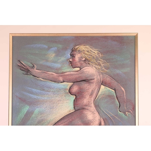 45 - † Peter Howson OBE (b.1958) Scottish, 'Dancing Madonna', pastel, signed to lower right corner, 59.5 ... 